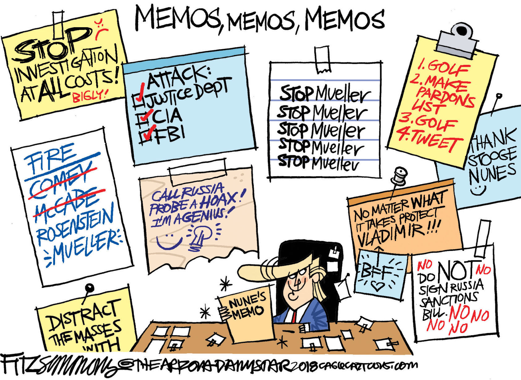 Daily Fitz Cartoon: Memos